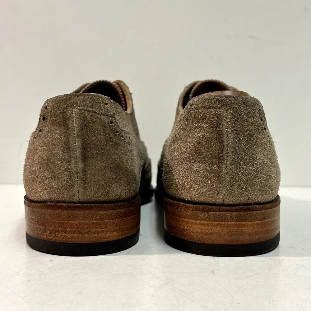 FULLY RESOLED Crockett & Jones x Brooks Bros Suede Derby Cap Toe England 9.5
